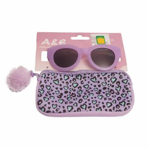 Set De Lentes Con Estuche Print Lila AE Con Estuche