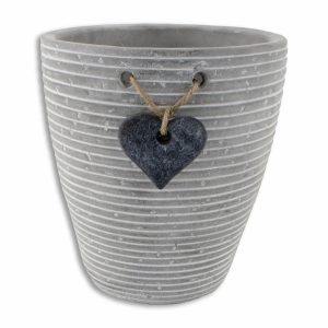 Maceta Cónica Diseño Corazón LONSEN Unidad