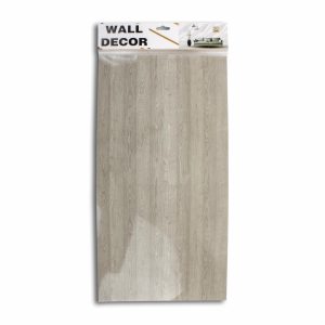 Adhesivo De Pared Decorativo tipo Madera Color Gris Claro QI JIA Unidad
