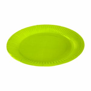 Platos Desechables Verde Limón PARTY 23 Cm