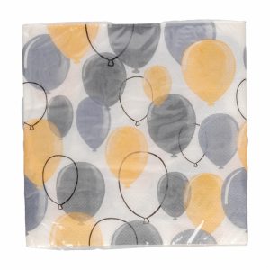 Servilleta Globo Celeste 33 X 33 Cm DFHO X 20 Uds