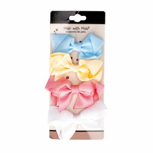 Vinchas De Cabello Tipo Lazo Multicolores HAIR WITH FLAIR X4 Uds