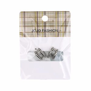 Aretes Para Dama Argolla Plateada JOJO FASHION Gruesa