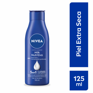 Crema Corporal Body Milk Nutritiva Piel Extra Seca NIVEA 125 Ml