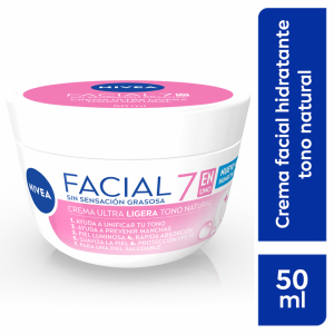 Crema Facial Cuidado Aclarado Natural 5 En 1 Sin Sensación Grasosa NIVEA 50 Ml