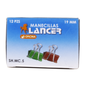 Manecilla Para Hojas De Metal 19 Mm LANCER X 12 Uds