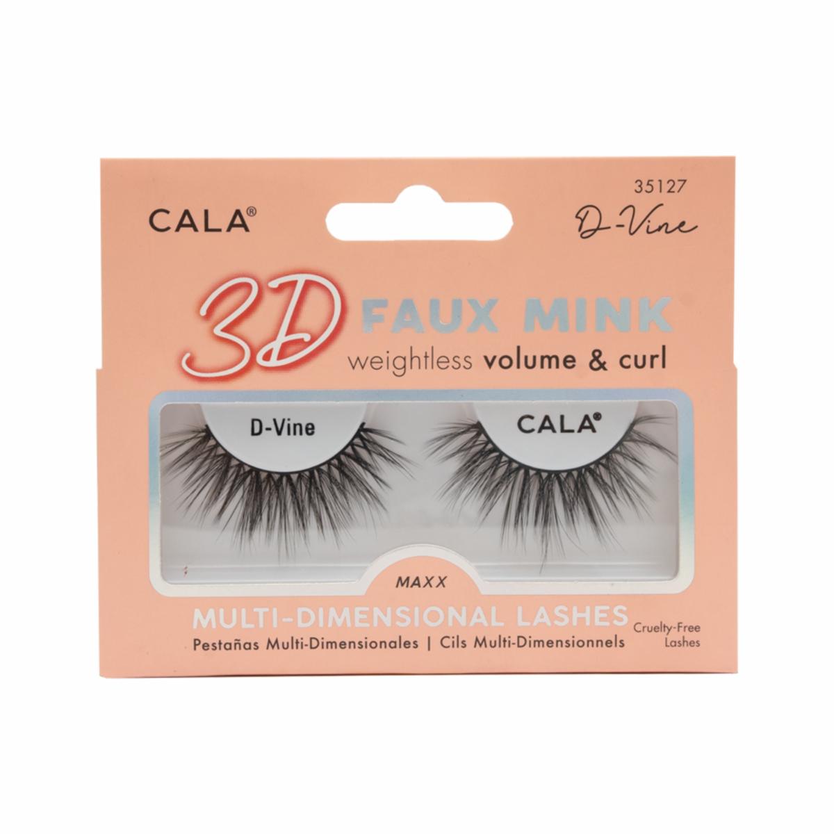 Pestañas Postizas 3D Faux Mink Lashes - D-Vine CALA Unidad