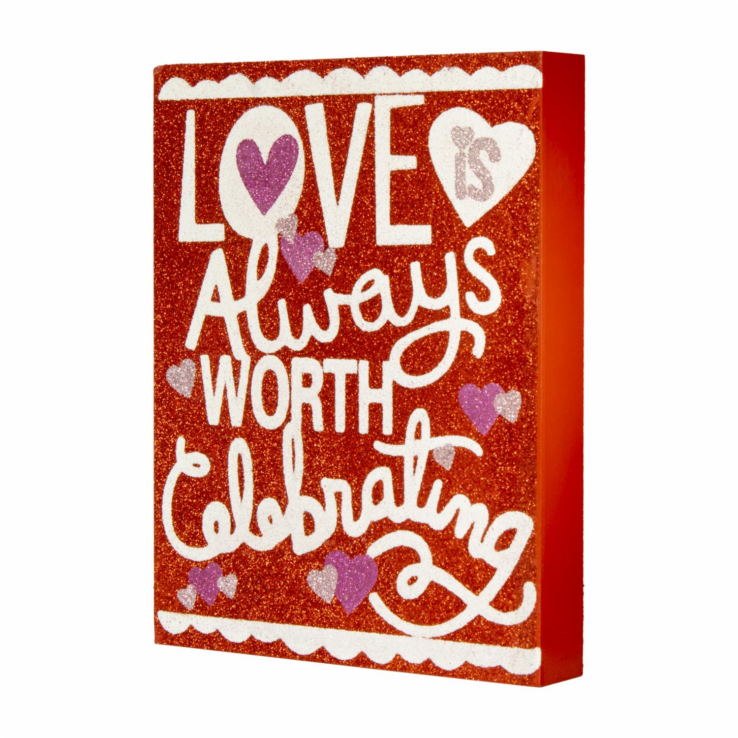 Placa Colgante Pared Purpurina LPS Unidad