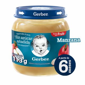 Compota De Manzana En Frasco GERBER 113 G