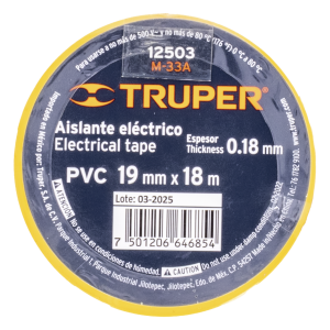 Cinta Taipe Elec18M Amarillo TRUPER Unidad
