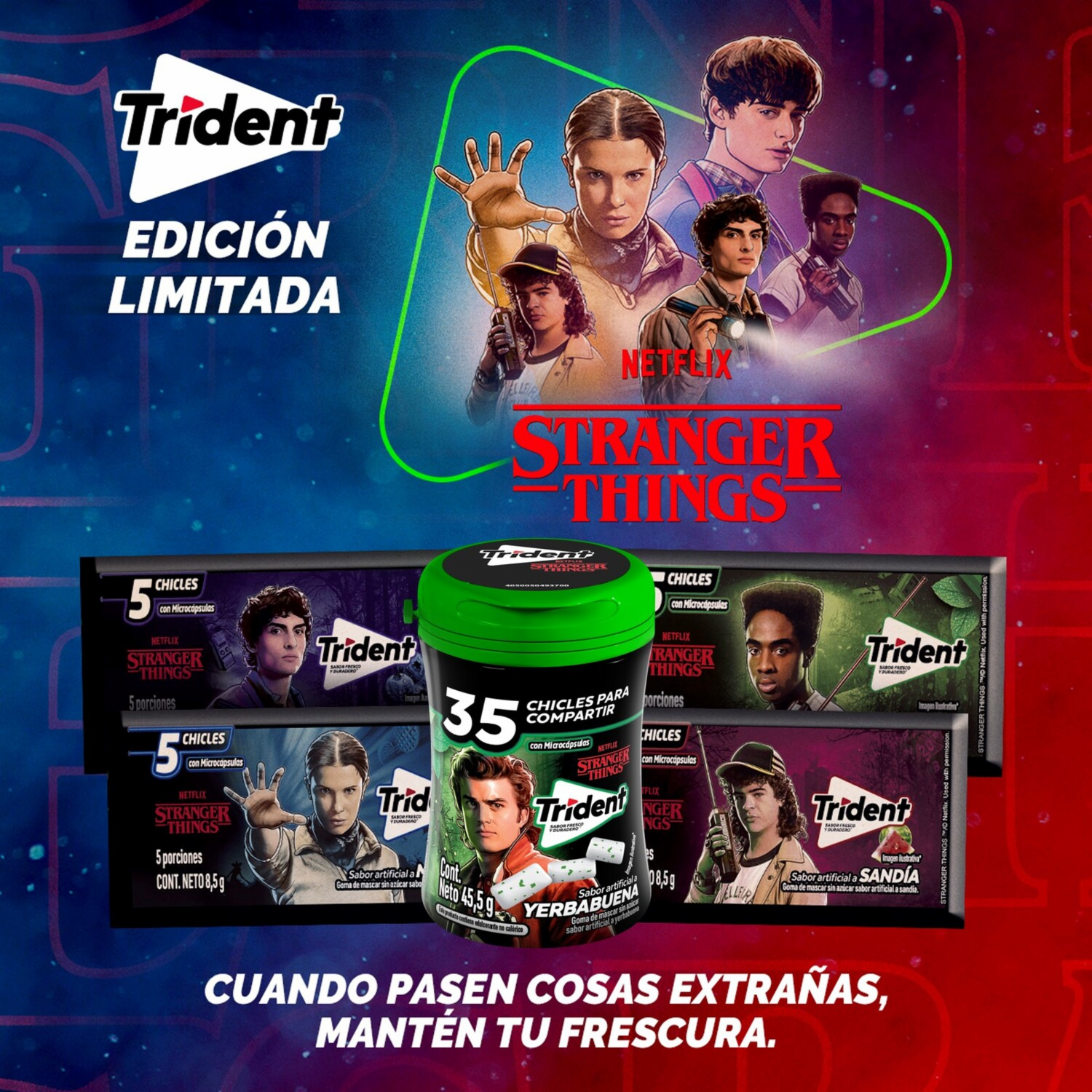 Chicles Sabor A Yerbabuena TRIDENT 45.50 G - Image 2