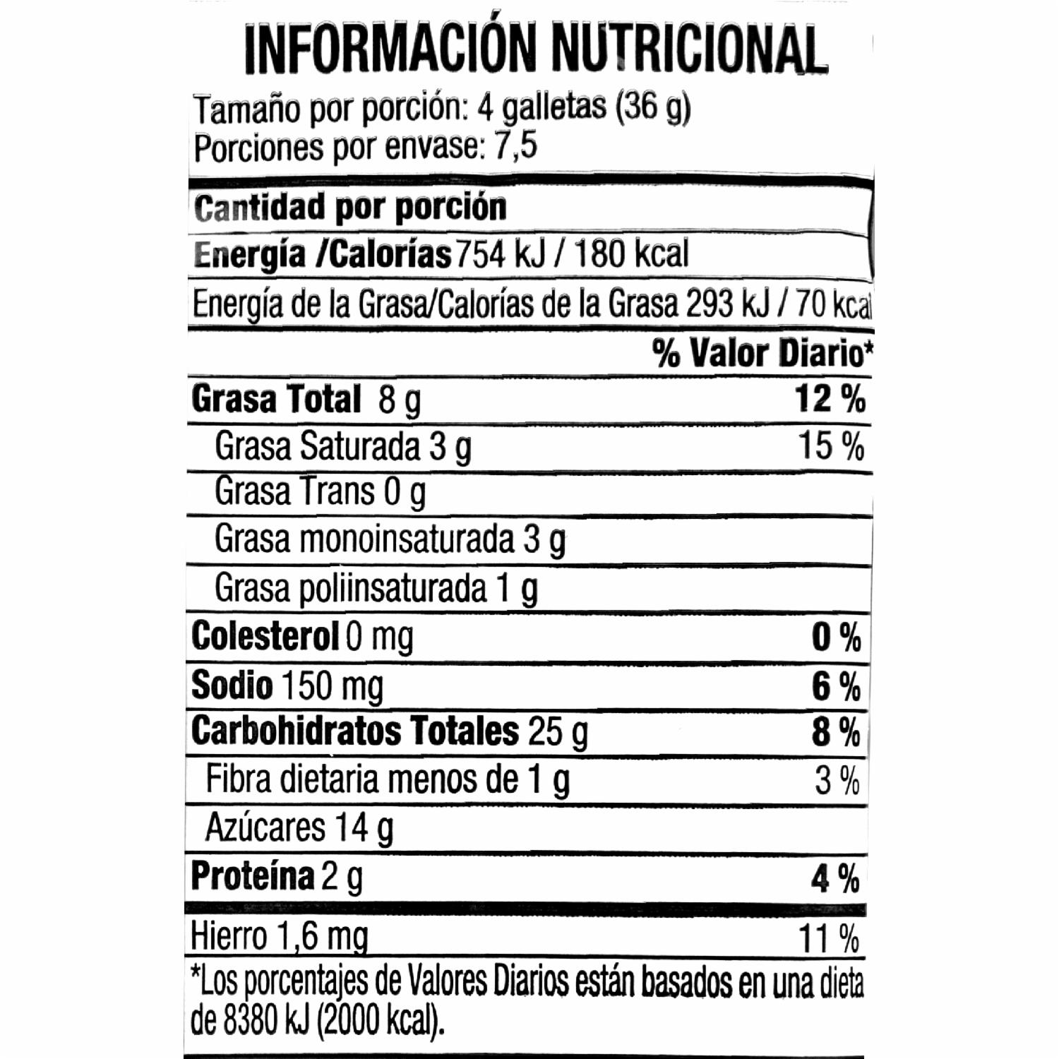 Galletas Dulces Sabor Original OREO 270 G - Image 2