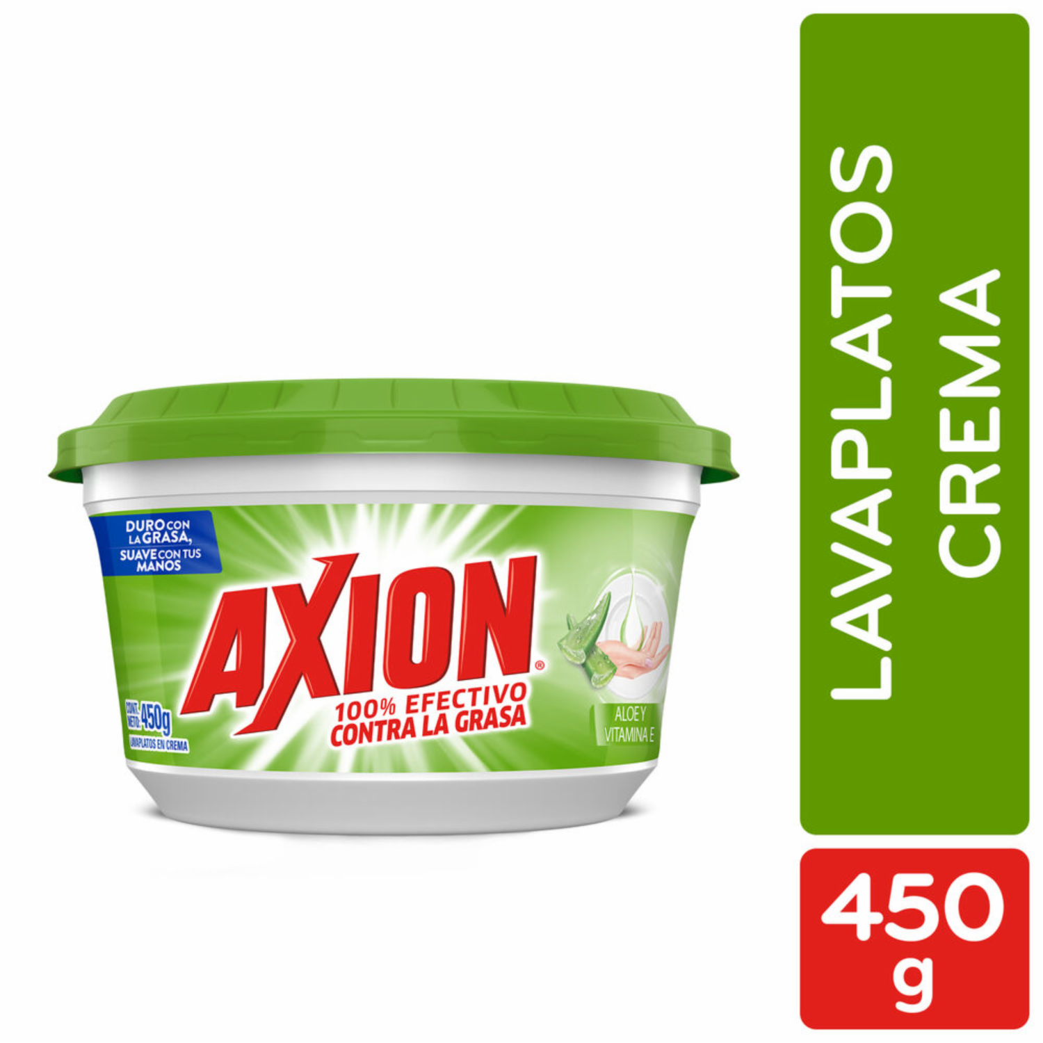 Lavavajilla En Crema Aloe Y Vitamina E AXION 450 G - Image 2
