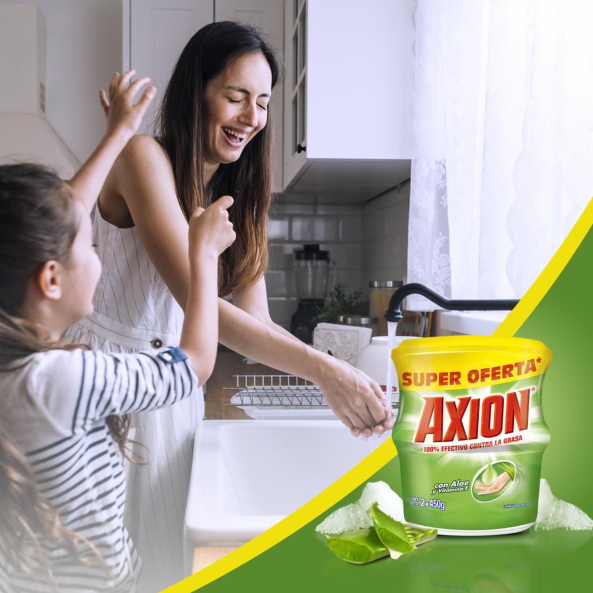 Lavavajilla En Crema Aloe Y Vitamina E AXION 450 G - Image 3