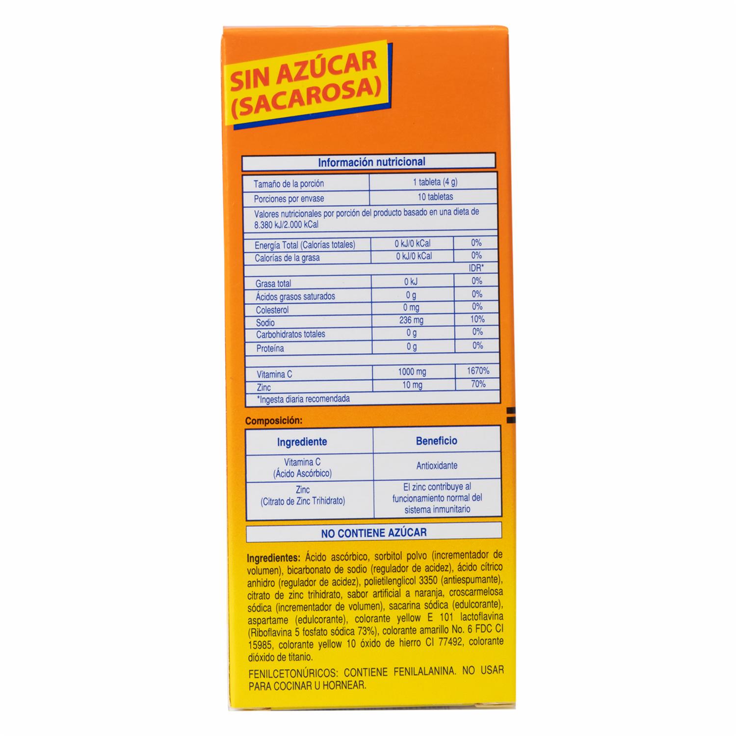 Vitamina C Zinc Naranja 1 G Sd MK 40G - Image 3