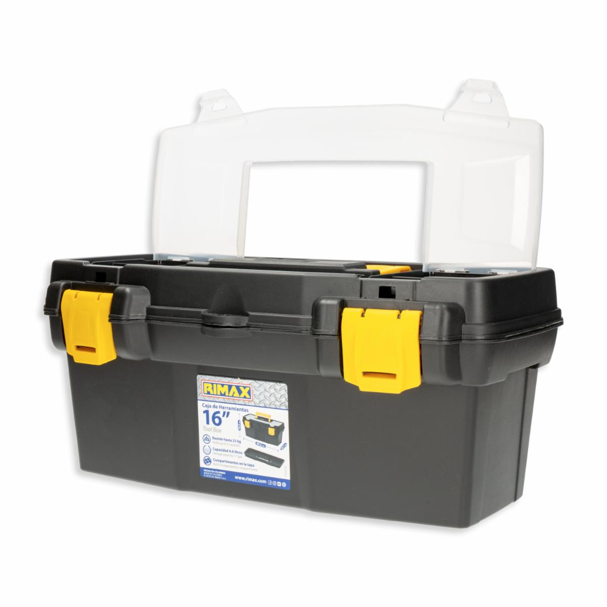 Caja De Herramientas 16"Apilable Negro RIMAX Unidad - Image 2