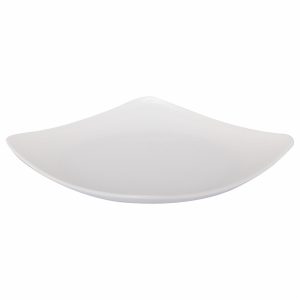 Plato Cuadrado Blanco VAJILLAS SABANA Extra Gande