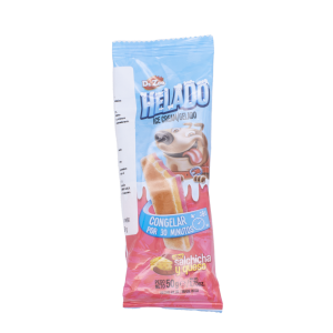 Snack Para Perros Helado Sabor Salchicha Y Queso DR. ZOO 50 G