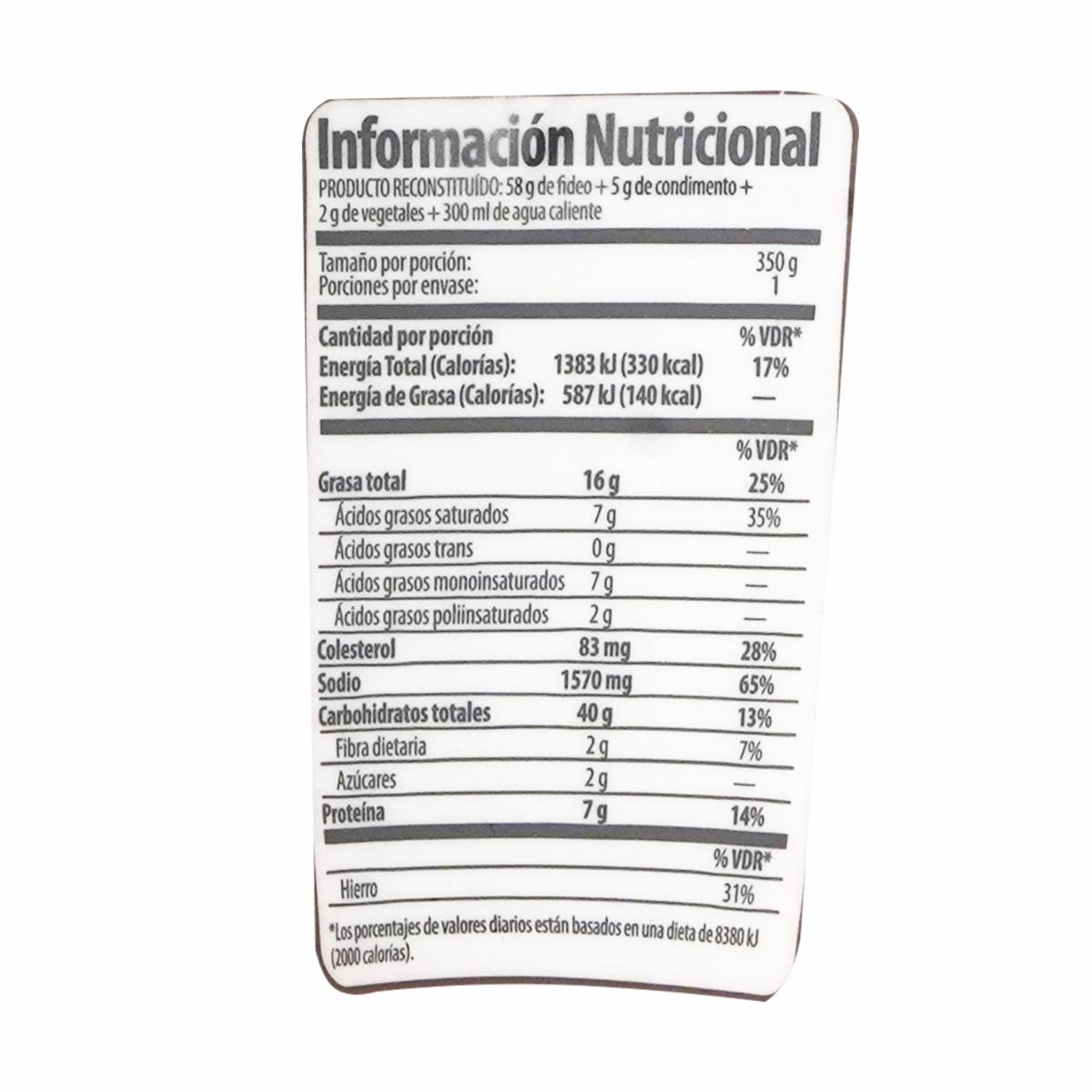 Fideo Instantáneo Camarón LONCHYS 65 G - Image 2