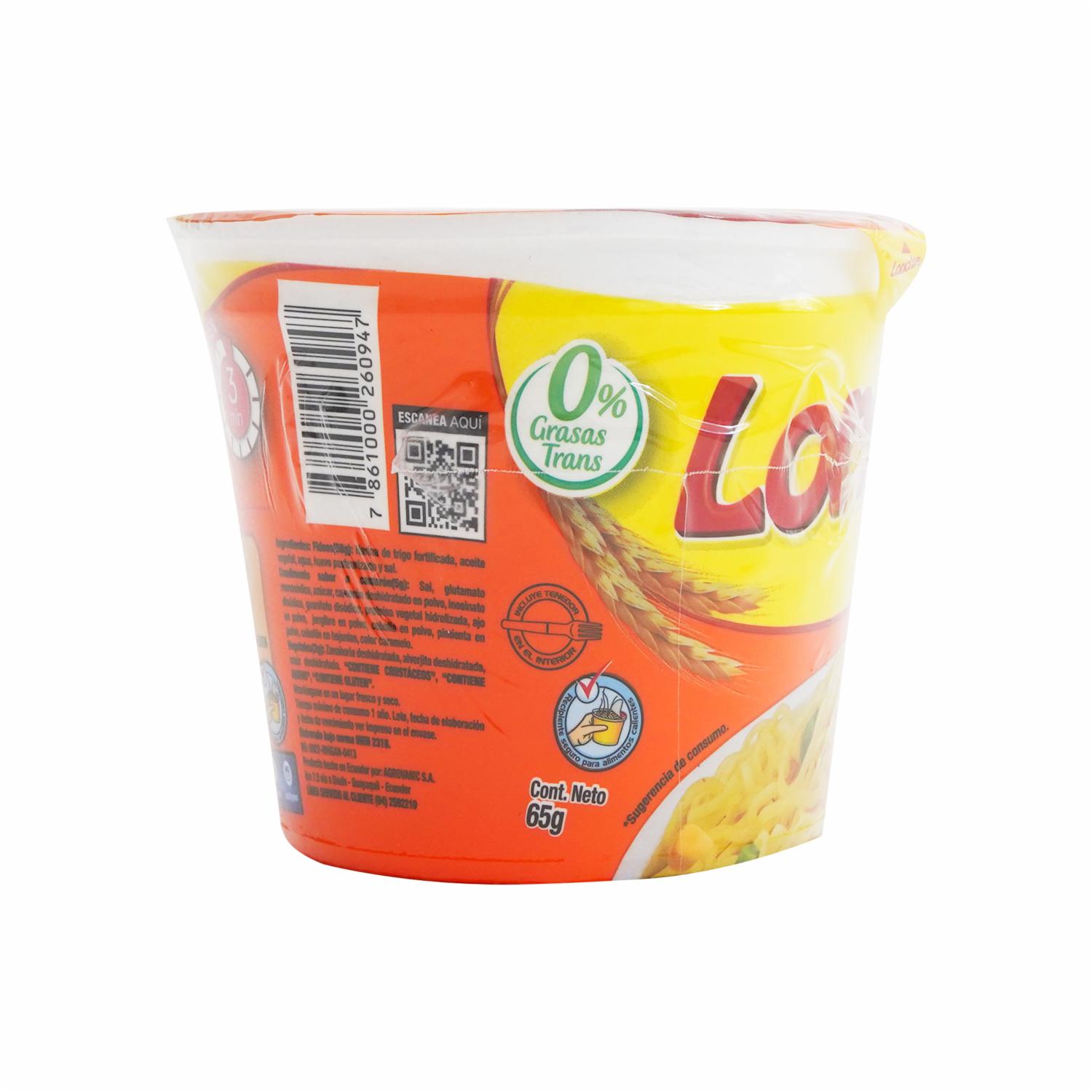 Fideo Instantáneo Camarón LONCHYS 65 G - Image 5