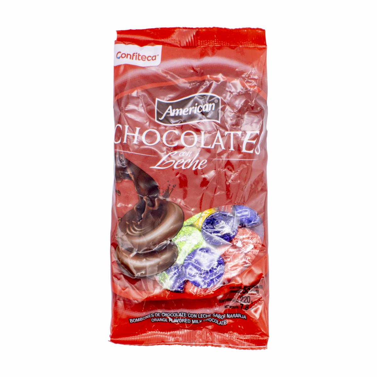 Bombones De Chocolate Con Leche Naranja Surtido AMERICAN 220 G