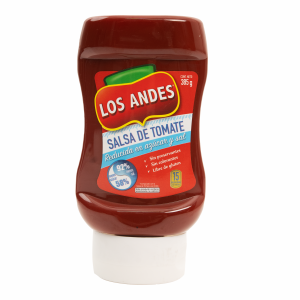 Salsa De Tomate Reducida En Azúcar LOS ANDES 385 G