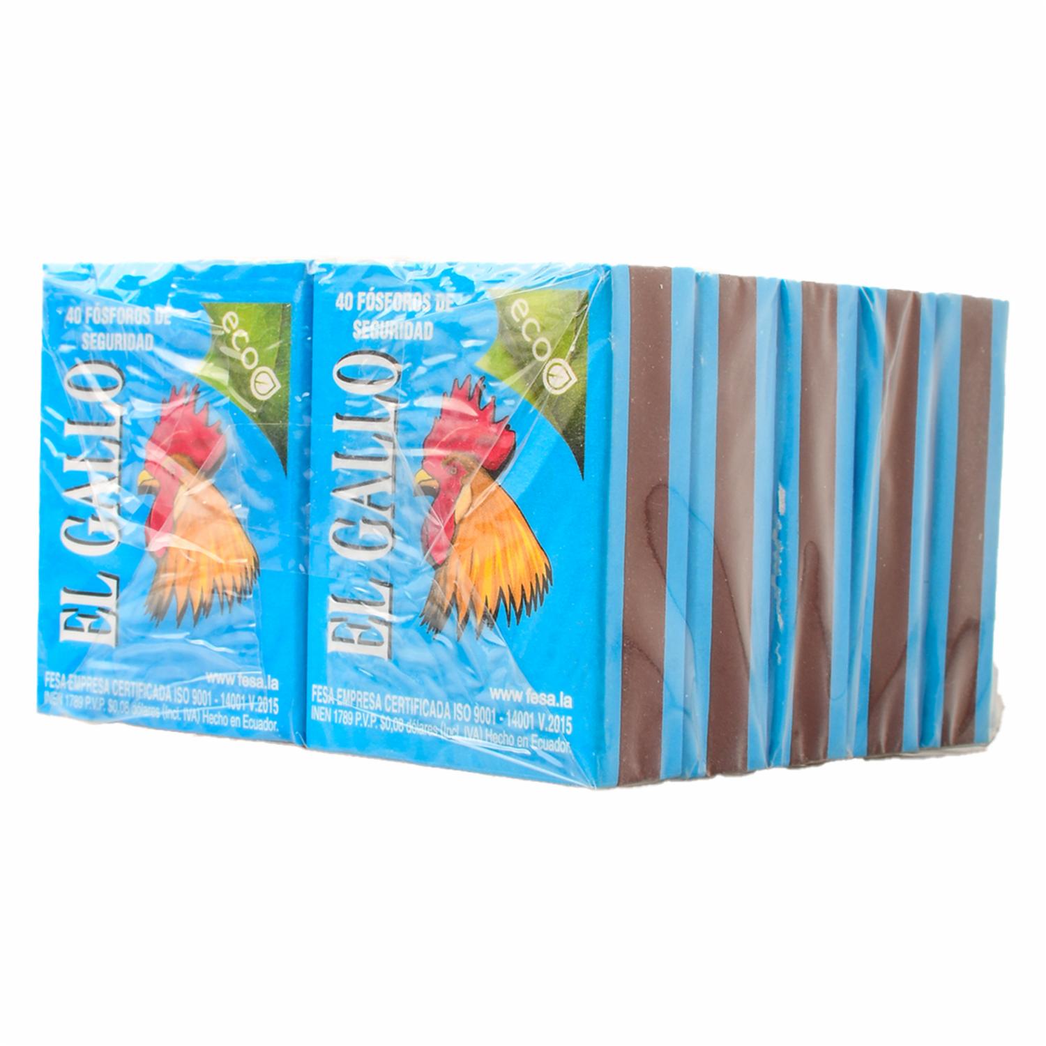 Fósforos Eco EL GALLO X 10 Uds - Image 3