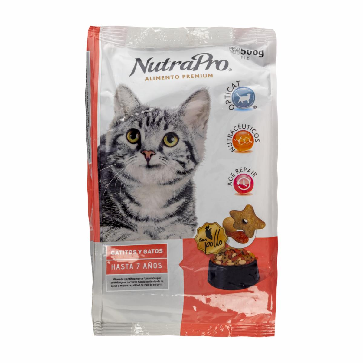 Alimento Para Gatos Y Gatitos NUTRAPRO 500 G