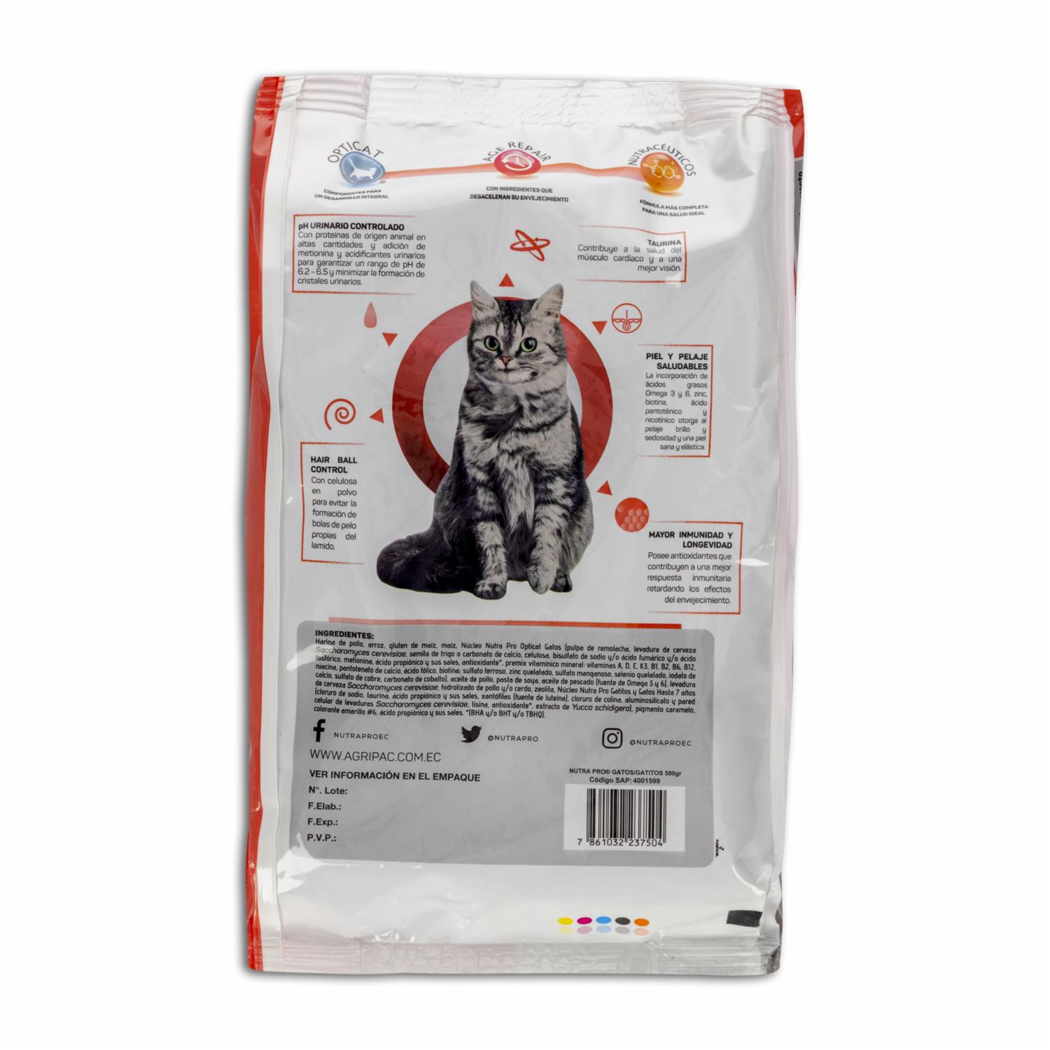 Alimento Para Gatos Y Gatitos NUTRAPRO 500 G - Image 2