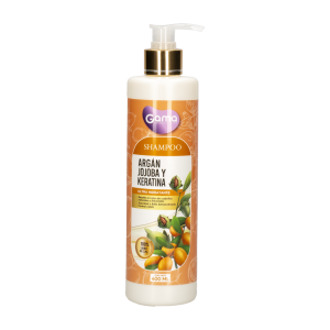 Shampoo De Cabello Con Argán Jojoba Y Keratina GAMA 400 Ml