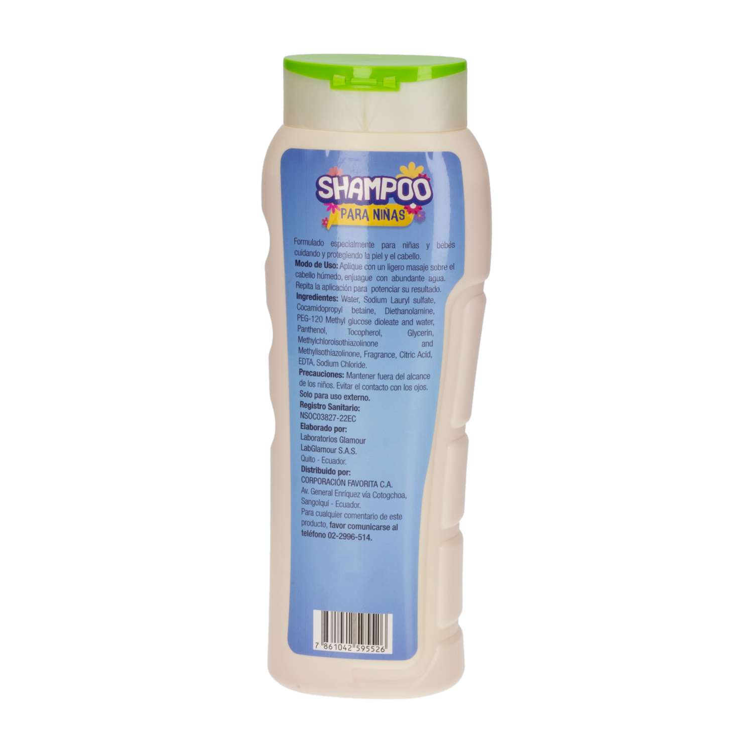 Shampoo De Cabello Para Niñas Libre De Sal Y Parabenos GAMA 400 Ml - Image 2