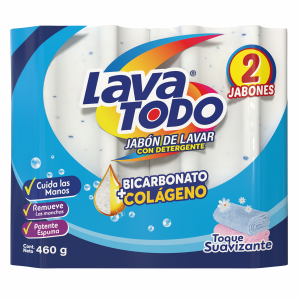 Jabón De Ropa Toque Suavizante Bipack LAVATODO 2 X 230 G