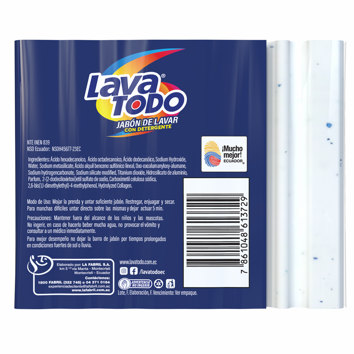 Jabón De Ropa Naranja Mandarina 4Pack LAVATODO 4 X 230 G - Image 3