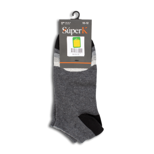 Medias Calza Gris SÚPER K Talla 10-12