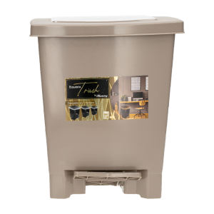 Basurero Con Pedal Trash Taupe PLAPASA 7 L