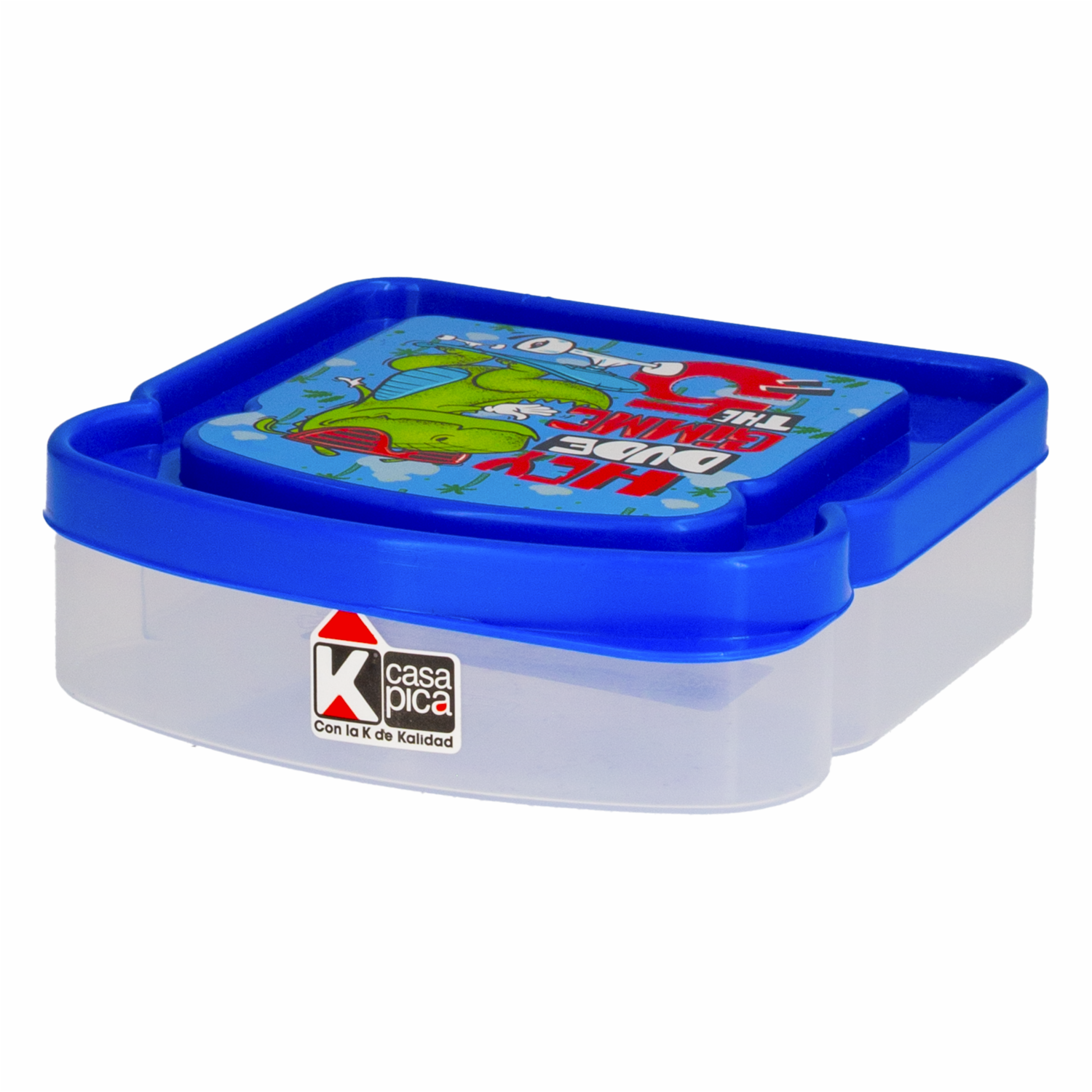 Recipiente Sanduchero Dino Azul CASA PICA 13 X 13 Cm - Image 2