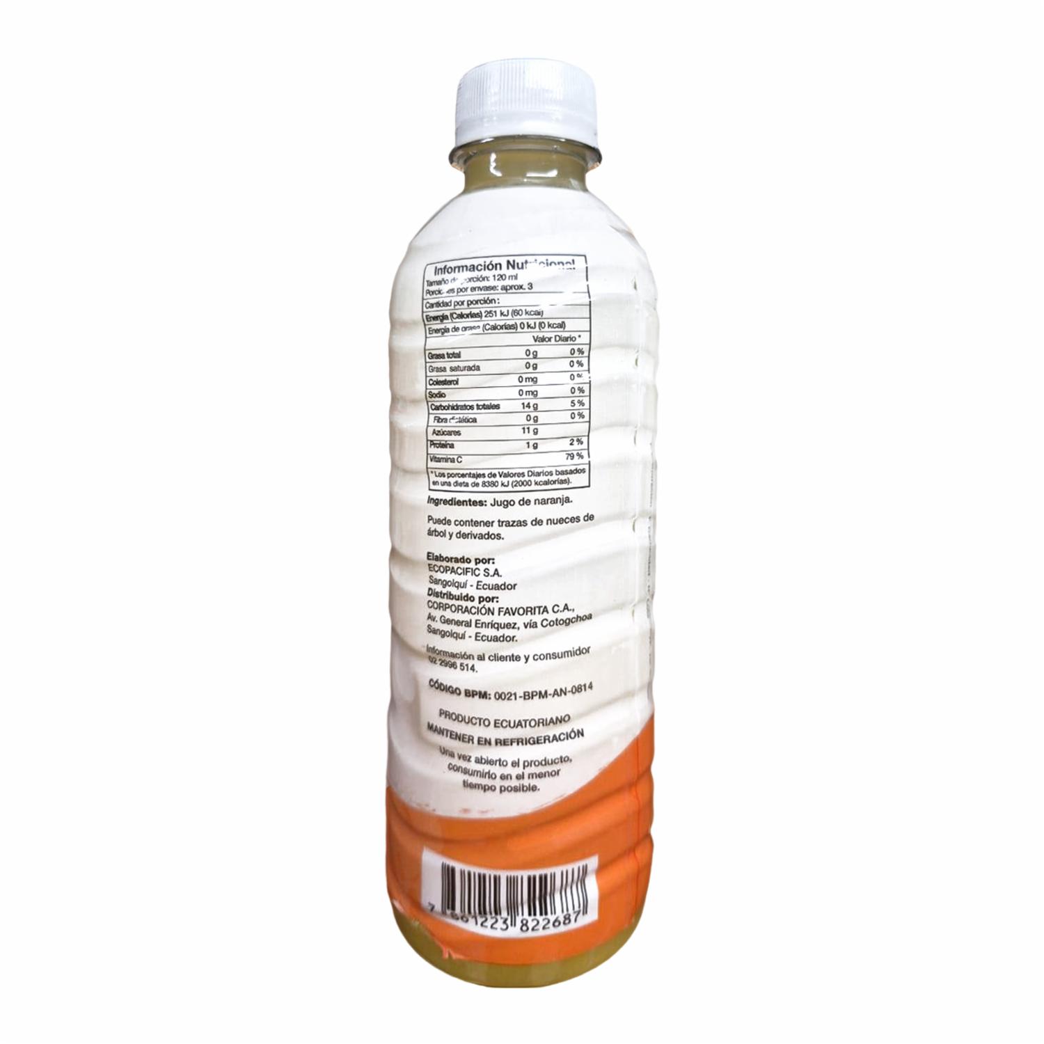 Jugo De Naranja En Botella EL ARTESANAL 350 Ml - Image 4