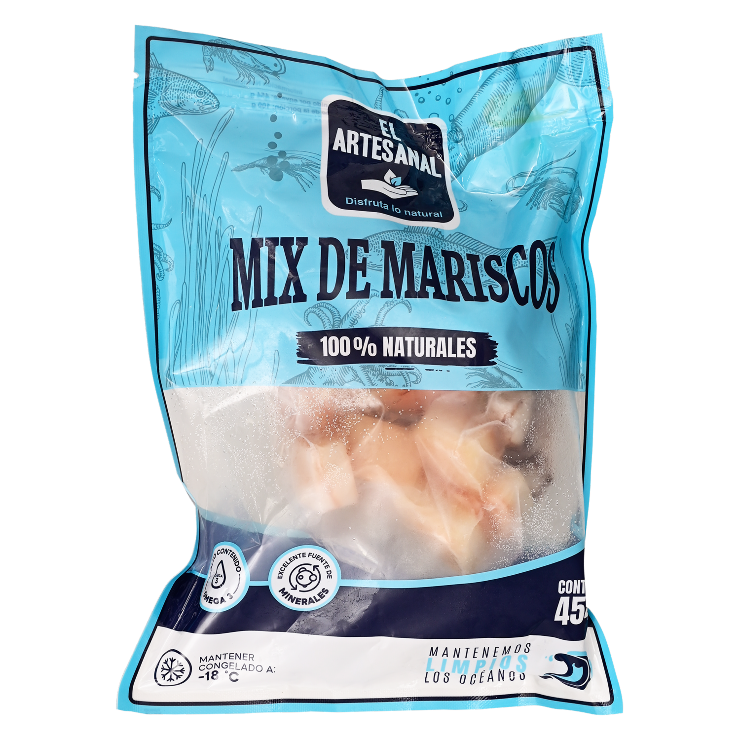 Mix De Mariscos Congelados EL ARTESANAL 454 G
