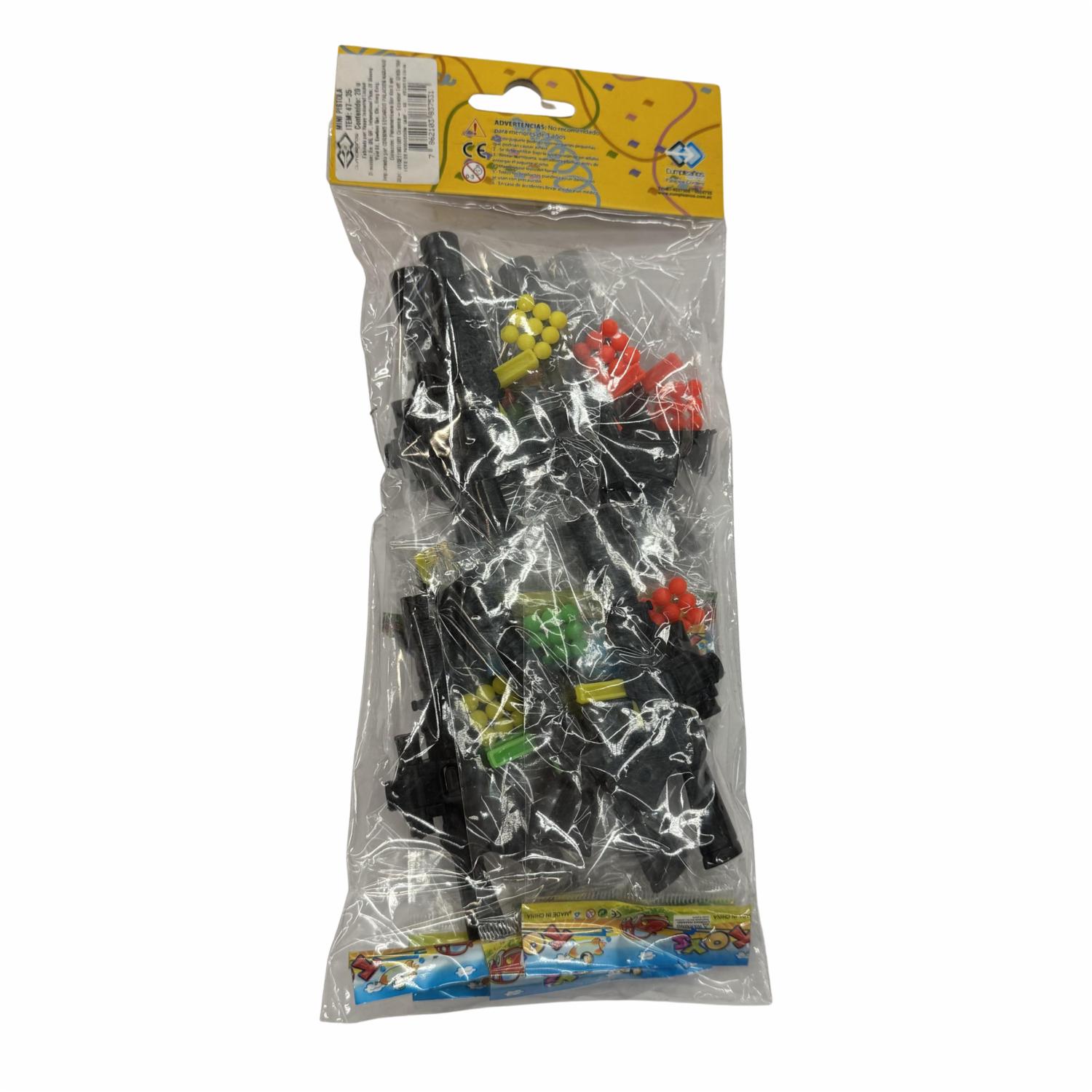 Mini Pistola Accesorio IMPORTADORA CUMPLEAÑOS X 20 Uds - Image 2