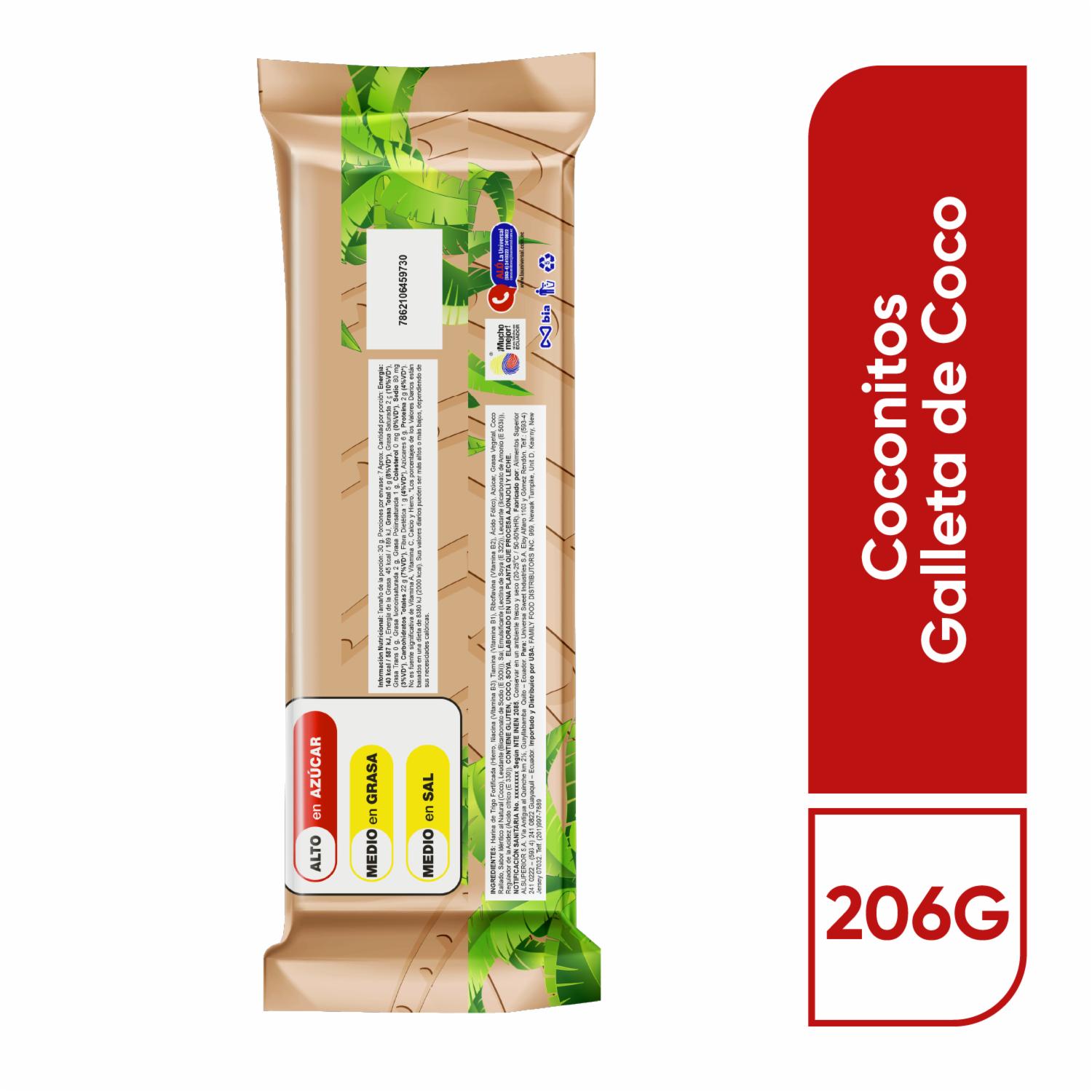 Galletas De Coco COCONITOS 206 G - Image 3