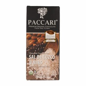 Chocolate Orgánico Sal Y Nibs PACCARI Tableta