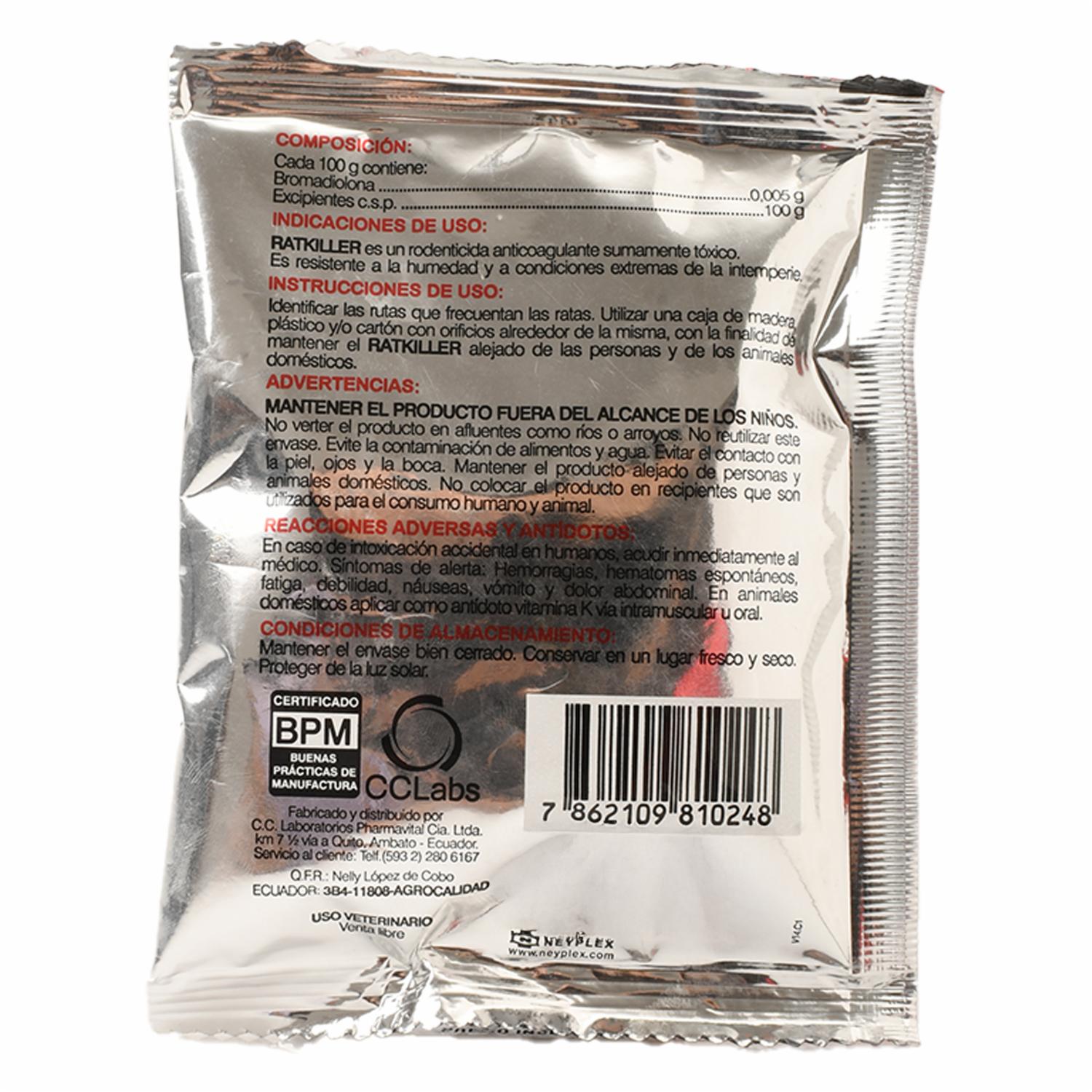 Raticida Cereales RATKILLER 50 G - Image 2
