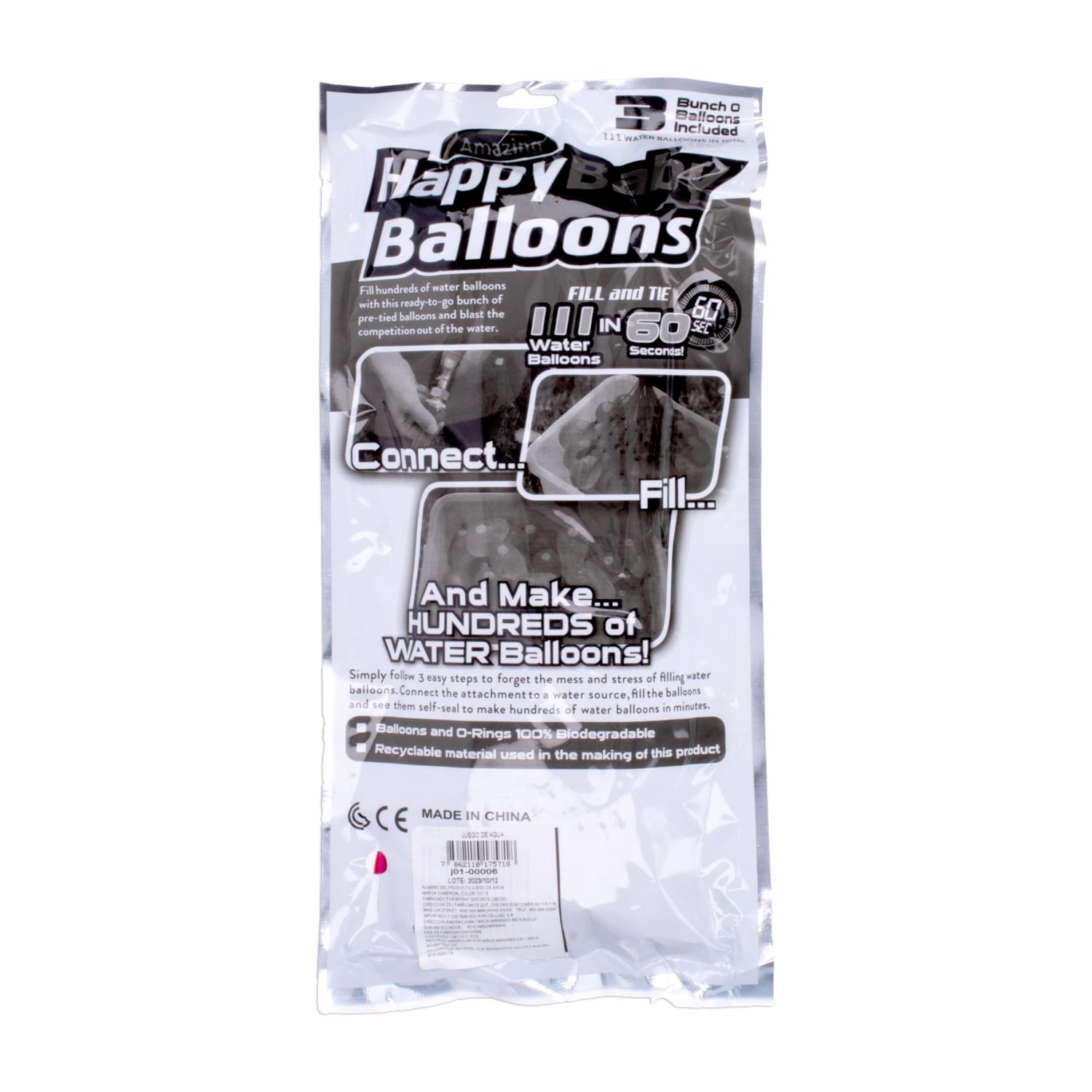 Globos De Carnaval Autosellantes HAPPY BABY BALLONS 111 Piezas - Image 2
