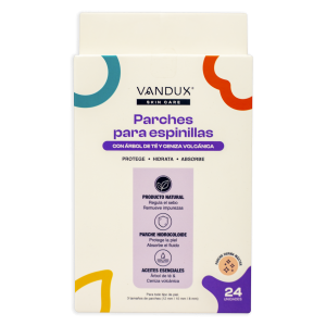 Parches Para Espinillas Con Árbol de Té Y Ceniza Volcánica VANDUX X 24 Uds