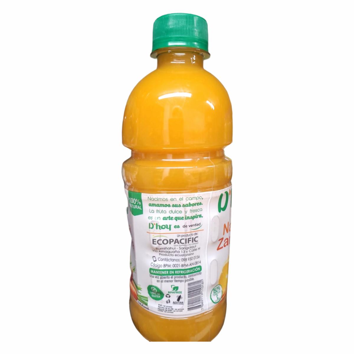 Jugo De Naranja Y Zanahoria 152 % Vitamina C D`HOY 355 Ml - Image 3