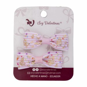 Vinchas De Cabello Clip Lazo Paraíso X2 SOY VALENTINAS Paquete