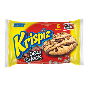 Galleta De Dulce Horneadas Con Chispas Y Base Glaseada De Chocolate KRISPIZ 258 G