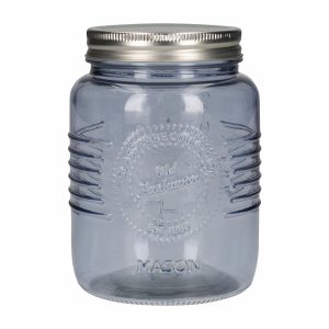 Frasco Con Tapa Metalica Azul OLD FASHIONED 1 L