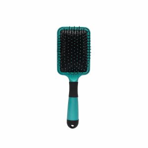 Cepillo De Cabello Rectangular Negro/Verde HAIR WITH FLAIR Unidad