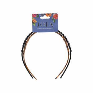 Vinchas De Cabello Tipo Diadema Café Y Negra HAIR WITH FLAIR LonGitud Perfecta